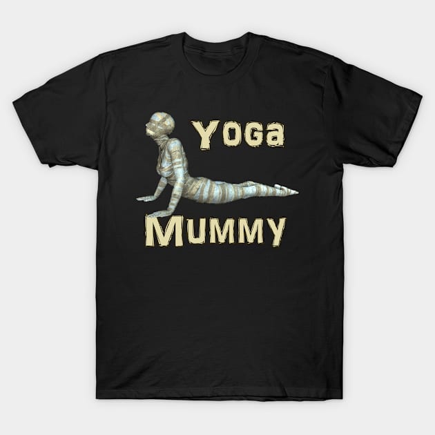 Yoga Mummy Cobra Pose T-Shirt by Captain Peter Designs